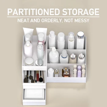 

Large Capacity Cosmetic Storage Box Makeup Drawer Organizer Jewelry Nail Polish Makeup Container Desktop Sundries Storage Box