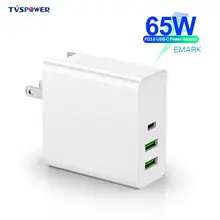 65 Вт 60 Вт/45 Вт/30 Вт 3 порта USB PD быстрое зарядное устройство QC 3,0 для переключателя Macbook Air Pro type C для iPhone 8 XR samsung Xiaomi настенное зарядное устройство