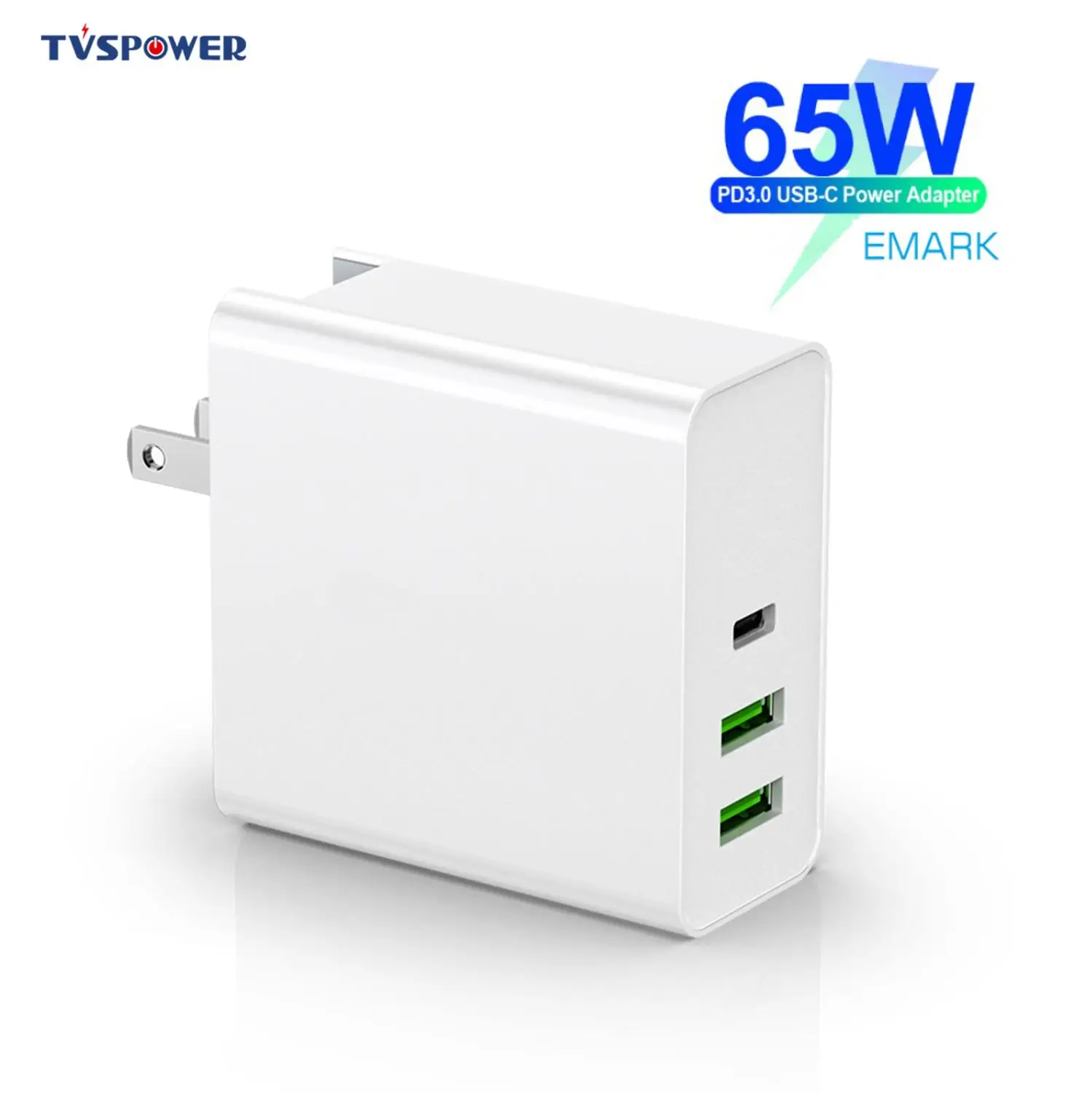 

65W 60W/45W/30W 3 Port USB PD Fast Charger QC 3.0 For Switch Macbook Air Pro Type C For iPhone 8 XR Samsung Xiaomi Wall Charger