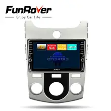 Funrover android 9,0 Восьмиядерный автомобильный dvd мультимедийный плеер для KIA Forte Cerato 2008-2012 радио gps плеер 4G+ 64G Разделенный экран DSP