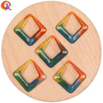 

Cordial Design 100Pcs 32*32MM Jewelry Accessories/DIY Making/Square Shape/Hand Made/Multicolor/Resin Charms/Earring Findings