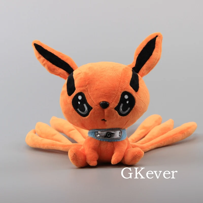 25 см Наруто Shippuden плюшевые игрушки Peluche Kurama Kyubi девять сказок лиса мягкие животные куклы Игрушки для маленьких детей подарок на день рождения