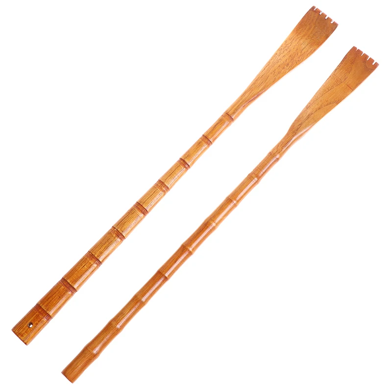 1PCS Long Back Scratcher Wooden Back Scratcher Scratching Massager Back Scratcher Body Massage Bamboo Relief Hackle Itch Health