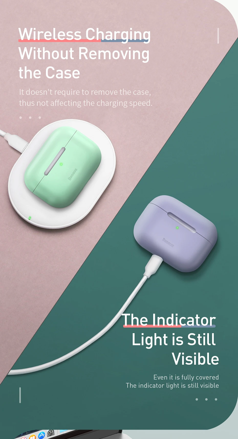 Baseus силиконовый чехол для airPods Pro, защитный чехол для Apple, беспроводные Bluetooth наушники, роскошный популярный черный