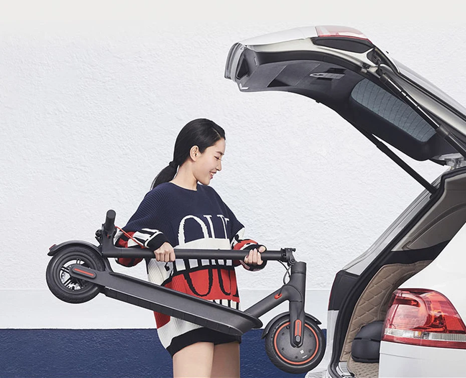 【EU STOCK】XIAOMI электрический самокат Сверхлегкий складной двухслойный умный электронный скутер с 45 км управлением приложением на выносливость