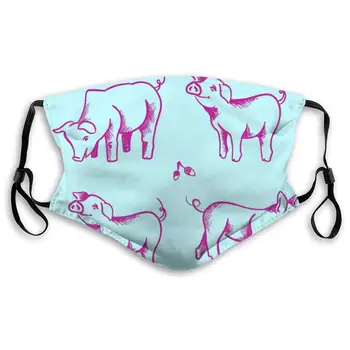 

Cute Pigs Pink Pattern Unisex Anti-Pollution Mask Dust Mask with Filter Mask