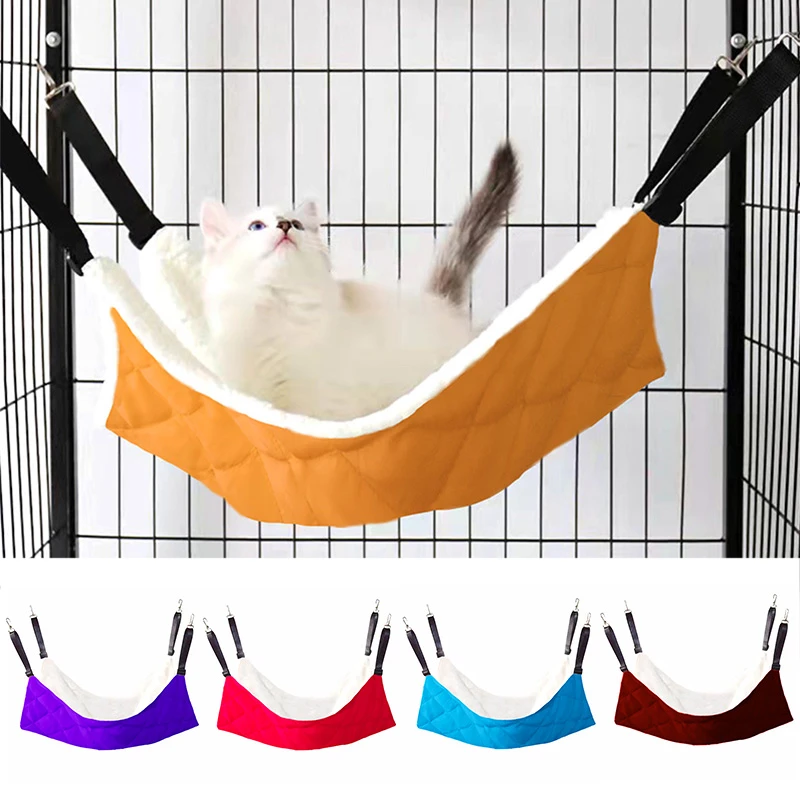 vloot helaas Perth Blackborough Adjustable Square Cat Hammock for Pet Dog Cage Soft Cat Bed House Hammock  Winter Warm Hamster Swing Chair Hammock Hot Cat Mat|Cages| - AliExpress