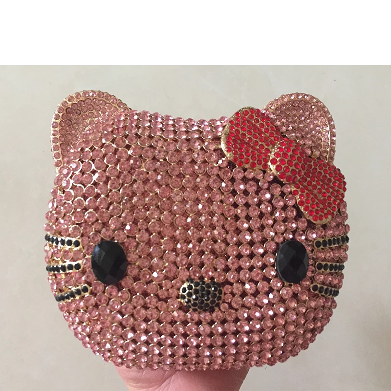 pink Модные Белые/черные стразы клатч для вечеринок роскошные женские свадебные хрустальные клатчи вечерние банкетные дамские сумочки - Цвет: pink