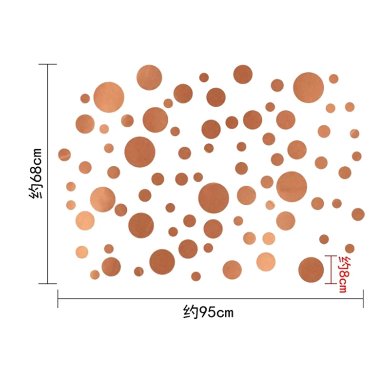 80 шт./компл. цветные точки горошек круг стикер на стену s для детской комнаты домашний декор наклейка на стену DIY ПВХ детский точечный стикер Фреска