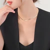 Selected Super Grade Korean 14k Gold Plated Super Fairy Temperament Wild Double Layered Necklace Clavicle Chain for Girls Ladies ► Photo 2/6