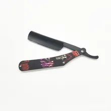 Vintage Razor Black Scraper Metal Razor Shaving Knife Razor Hair Razor And Blades Holder G1106