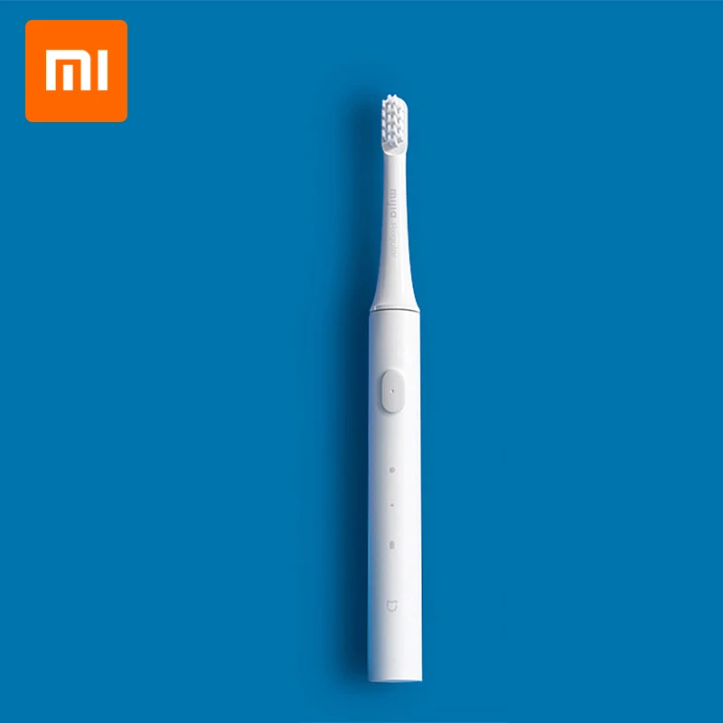 XIAOMI Mijia T100 акустическая волна электрическая зубная щетка IPX7 Водонепроницаемая портативная ультразвуковая автоматическая зубная щетка USB перезаряжаемая - Цвет: Белый