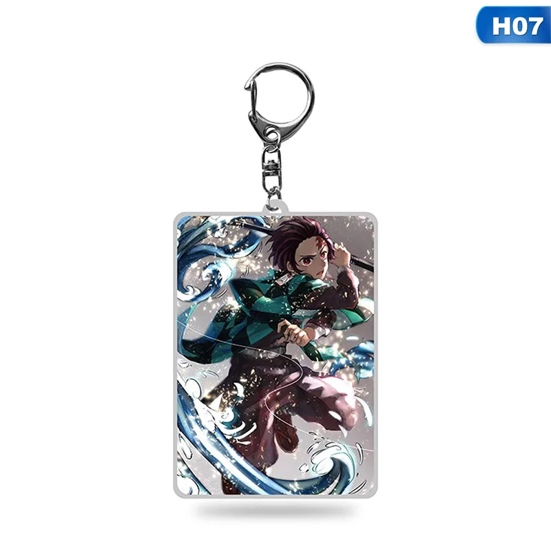 KEY4919H07 Demon Slayer Kimetsu no Yaiba sword Подвески на брелки для ключей Подвески брелки - Цвет: KEY4919H07