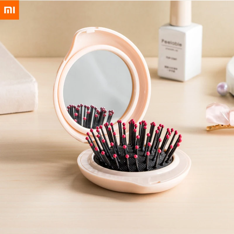 Складной зеркальный гребень xiaomi JordanJudy Расческа с воздушной подушкой портативное