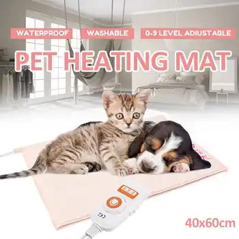 

30W Waterproof Electric Heaters Pad Adjustable Temperature Dog Cat Winter Warm Bed Pet Heating Mat Heating Winter Pad Cushion