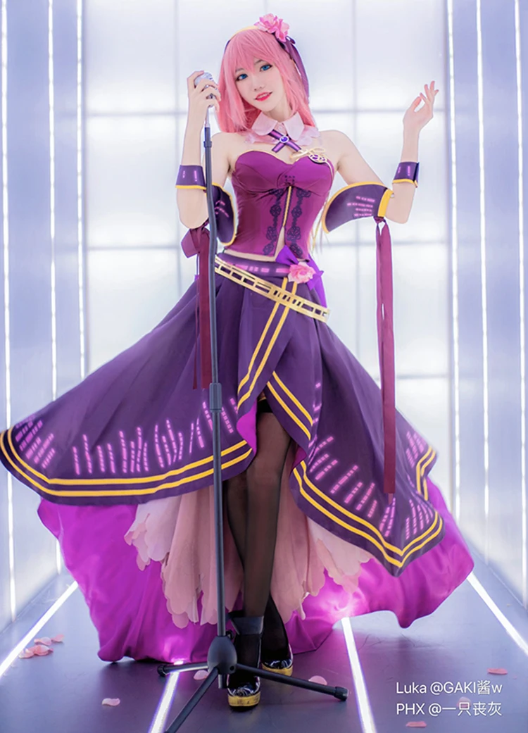 VOCALOID Luka 10th anniversary платья маскарадный костюм платье женское