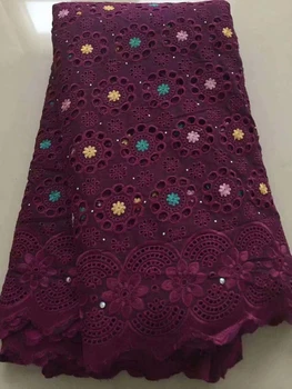 

Nigerian lace fabrics 2019 high quality African Swiss voile lace new design polish baby cotton mesh guipure dry lace for wedding