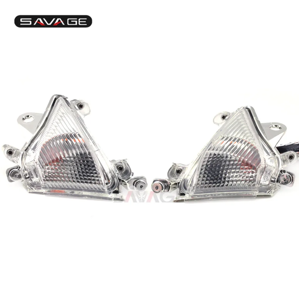 Передний светильник указателя поворота для KAWASAKI ZX 10R ZX-10R ZX10R 2004-2005 04 05 аксессуары для мотоциклов Запчасти мигалка Индикатор - Цвет: Clear