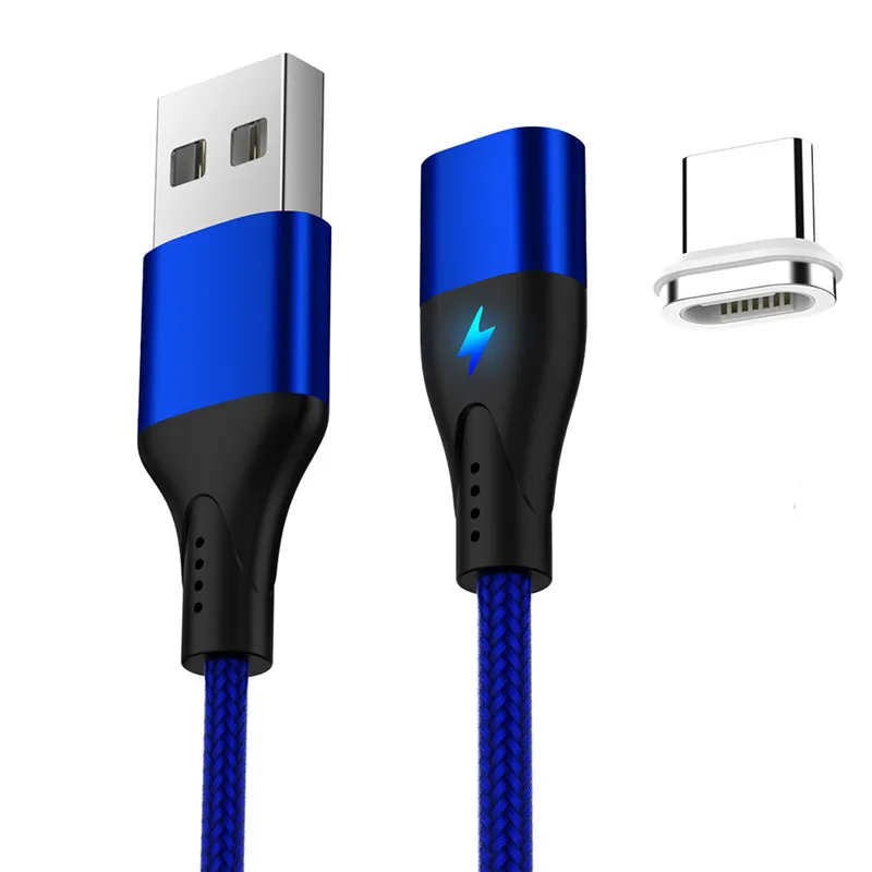 Магнитный usb-кабель 3A для huawei samsung type C зарядный USB C Магнитный кабель Micro USB мобильный шнур для телефона type-C провод для Xiaomi