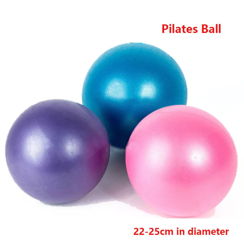 PVC Mini Fitness Ball 22/25CM Yoga Ball Wheat Tube Explosion-proof Scrub Ball Home Exercise Fitness Pilates Balance Ball