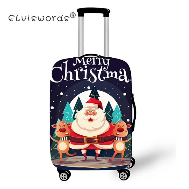 ELVISWORDS 3D с рождественским узором, защитный чехол для багажа, эластичный чехол для 18-32 дюймов, защитный чехол, Уродливый Рождественский - Цвет: 27