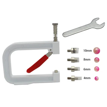 

Pearl Cap Manual Nailed Bead Machine Jewelry DIY Clothing Hole Punch Decoration Hand Pressure Hat Rivet Craft Professional Tools