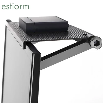 

Screen Top shelf, Adjustable Computer Monitor & TV Top shelf,Storage Bracket for Streaming Devices, Media Box, Speakers,black