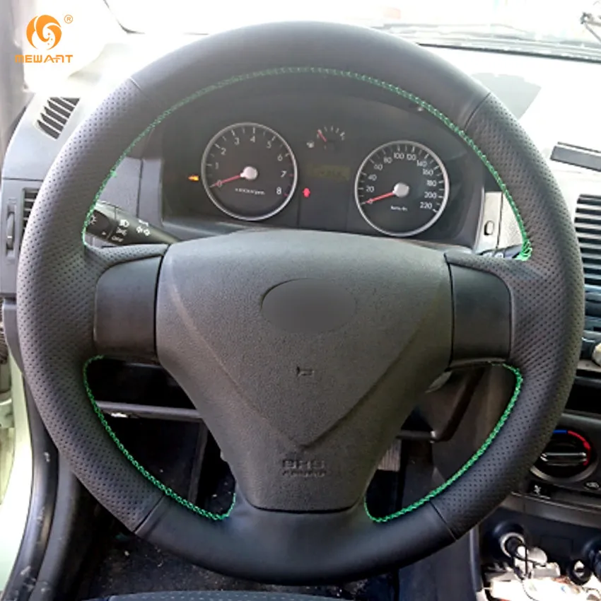 MEWANT черный чехол рулевого колеса автомобиля из искусственной кожи для 2005 2009 Kia Rio