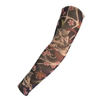 

Outdoor Driving Unisex Ice Sleeve Fire Style Special Tattoo UV Protection Code High Elastic Breathable Tattoo Print Arm Sleeve
