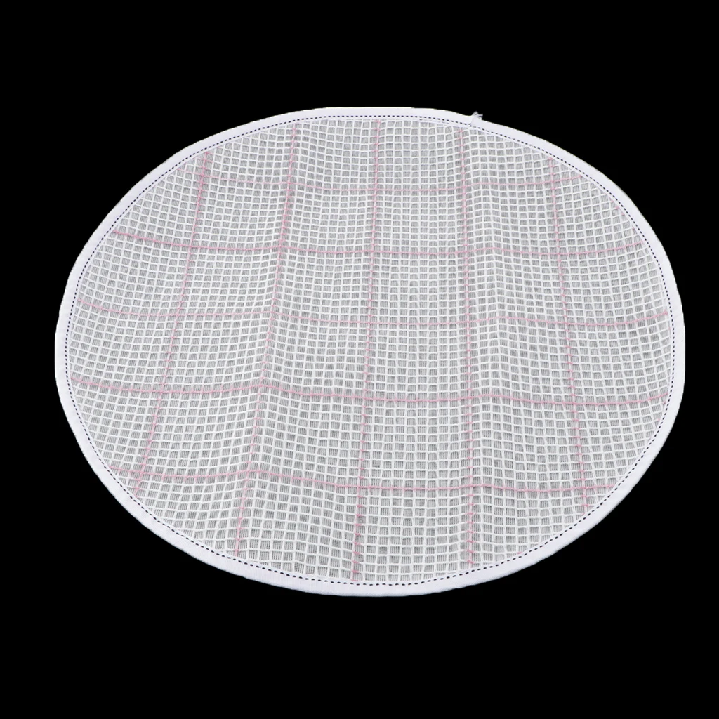 Round Blank Embroidered Cloth Latch Hook Rug Canvas Mesh Fabric