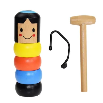 

Immortal Daruma Unbreakable Wooden Man Magic Toy Magic Tricks Close Up Stage Magic Props Fun Toy Accessory