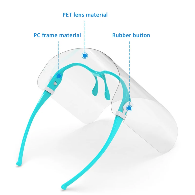 1pcs Plastic Full Face Shield Cover Anti Oil Spitting Isolation Mask Tranparent Facial Visor #M3