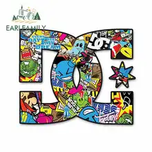 EARLFAMILY 13cm x 13cm for Cartoon Comic Logo Anime Funny Car Stickers Waterproof Anime Sunscreen Vinyl JDM Trunk Truck Graphics