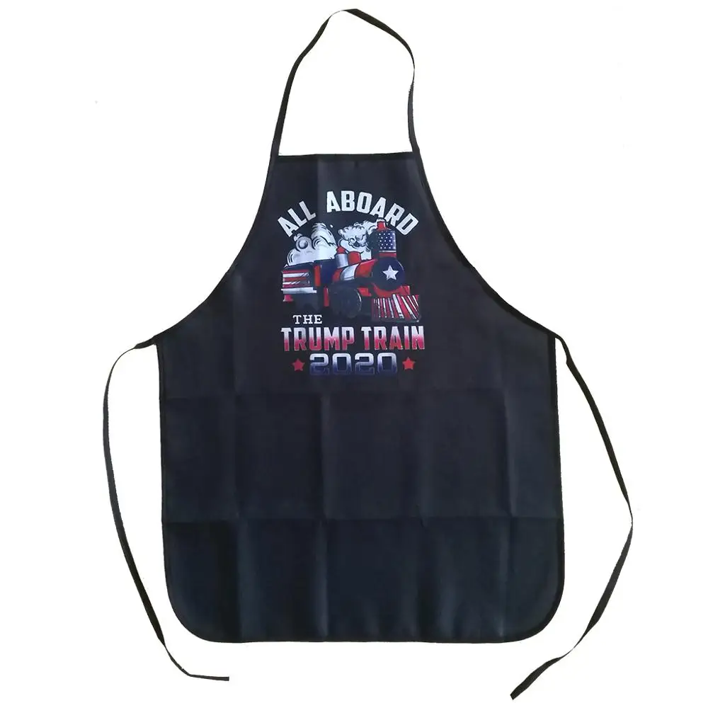 All Aboard The Trump Train Apron For Women Man BBQ Cleaning Cooking Apron Kitchen Baking Accessories Fans Gift