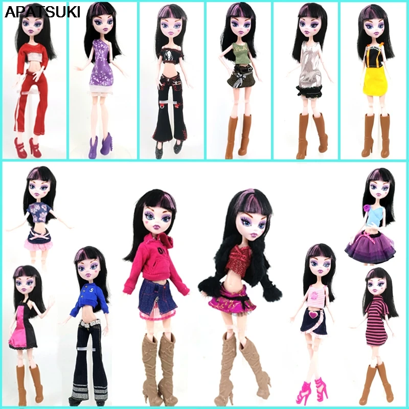 Модные Вечерние Платья для Monster High вечерние наряды цельная кукла повседневная