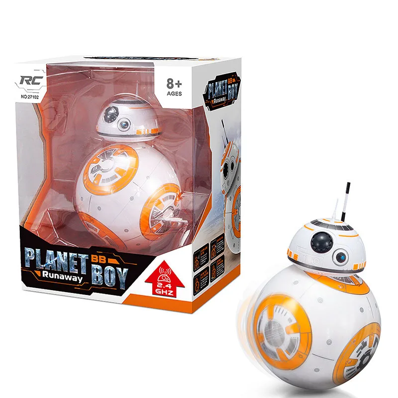 Robot Toys Intelligent Star War Upgrade RC BB8 With Sound Action Figure Gift BB-8 Ball Robot 2.4G Remote Control Toys For Child