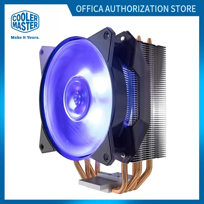 Кулер Master MA410P радиатор ЦП 4 тепловые трубки контакта RGB pwm12 см бесшумный