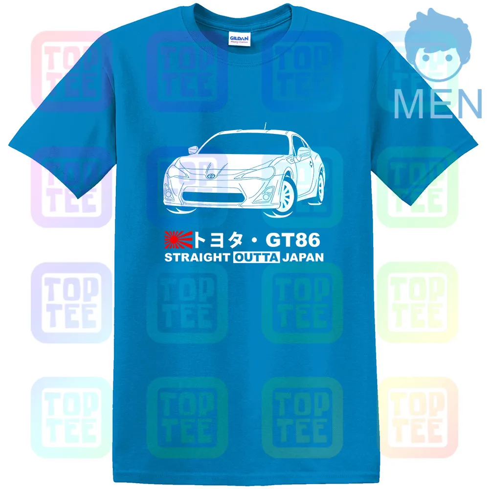 Королевский синий Футболка GT-shirt Toyota GT 86 ZN6 '12-'16 - Цвет: Королевский синий