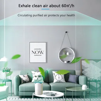 

Antiviral UV Air Purifier Filter Air Cleaner Fresh Ozone Home Bedroom auto Smoke formaldehyde sterilizer Smart No Radiation