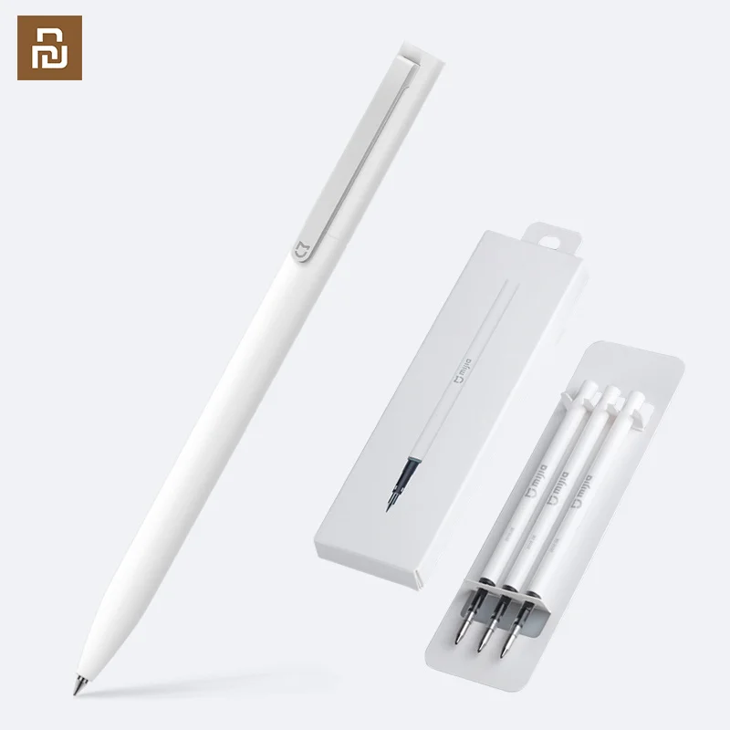 Ручка Xiaomi с 0 5 мм швейцарской заправкой 143 роликовый шарик Mi шариковая