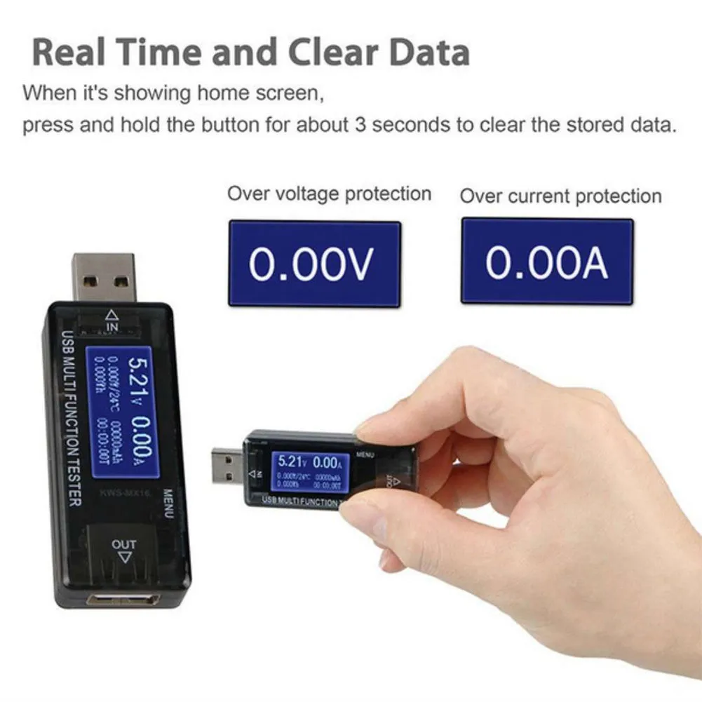 8 в 1 QC2.0 QC3.0 4-30 в USB Вольтметр Амперметр Электропитание емкость напряжение измеритель тока USB Тестер монитор