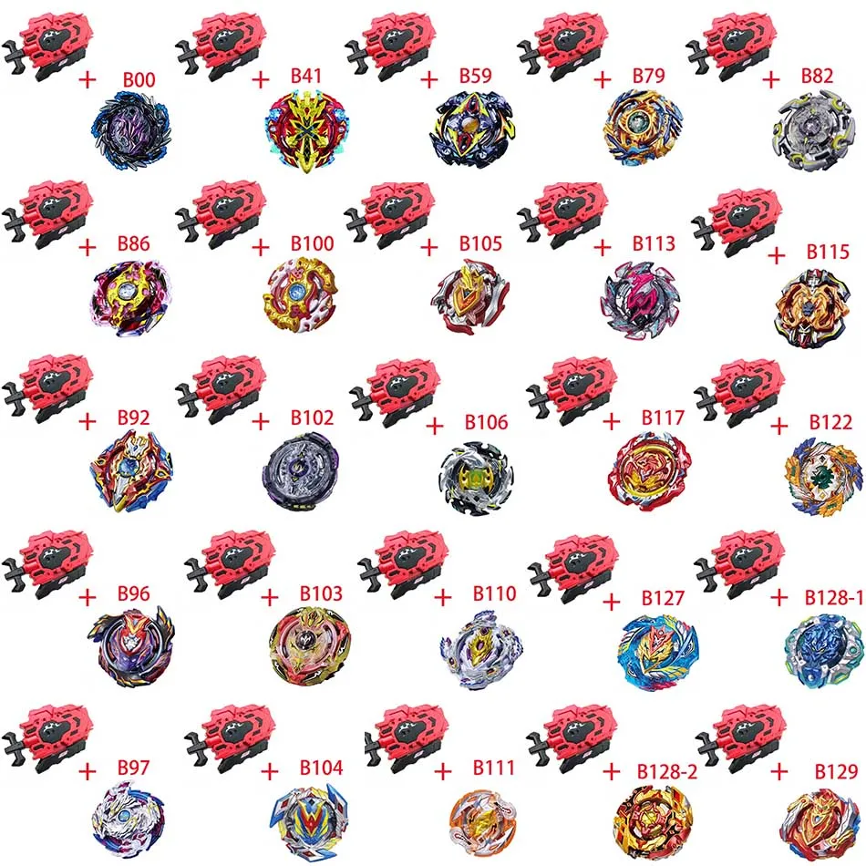 Стиль комплет Lanceurs Beyblade Burst B-129 B-130 Арена Jouet Vente Bey Lame et Bayblade Bable Vidange Fafnir Phoenix Blayblade |