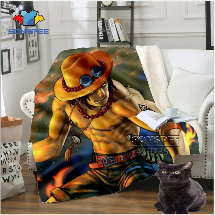SONSPEE one piece Saab аниме Харадзюку для детей и взрослых 3D печатное одеяло теплое покрывало для дивана осеннее постельное белье для путешествий для отдыха K171
