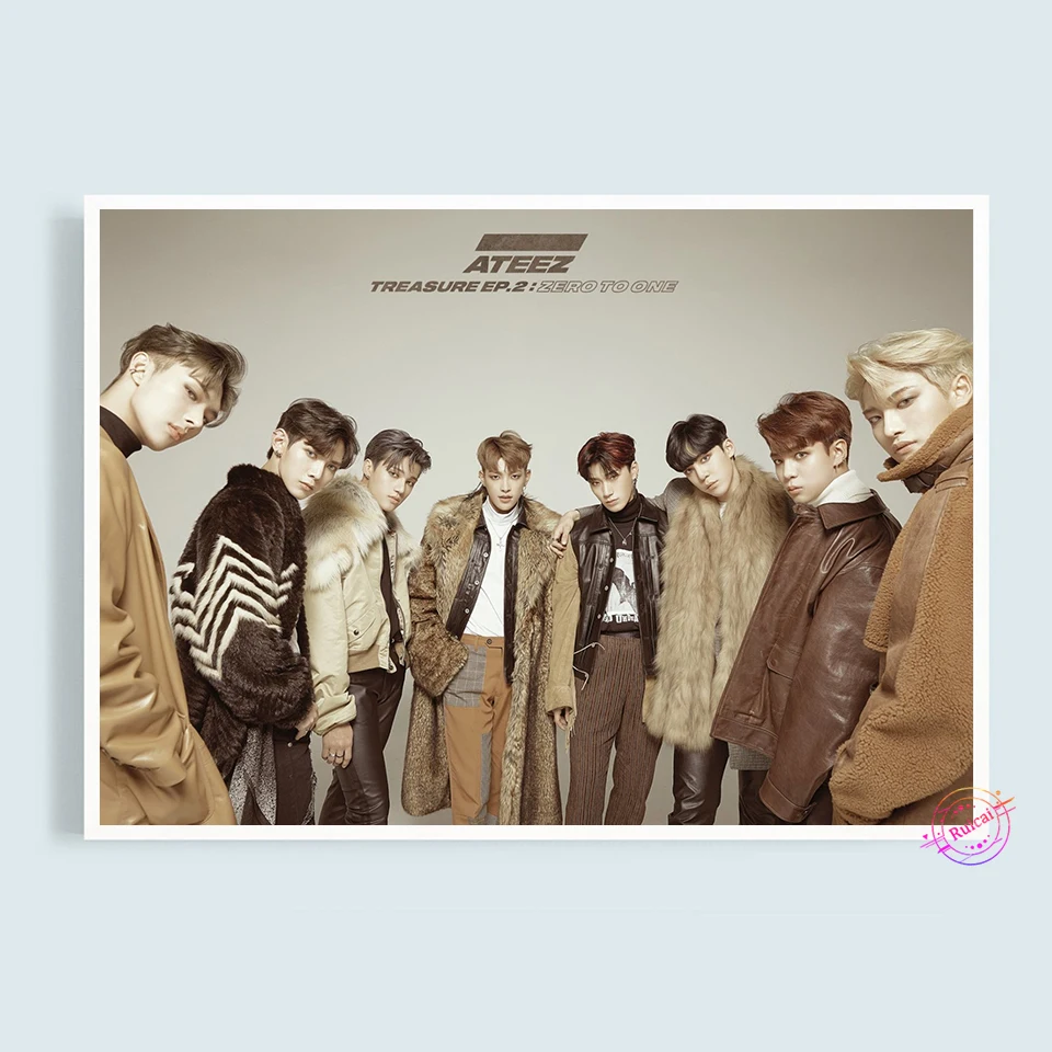 ATEEZ Poster KPOP Canvas Art Prints Painting Wall Picture For Living  Bedroom Room Home Decoration Fans Gift