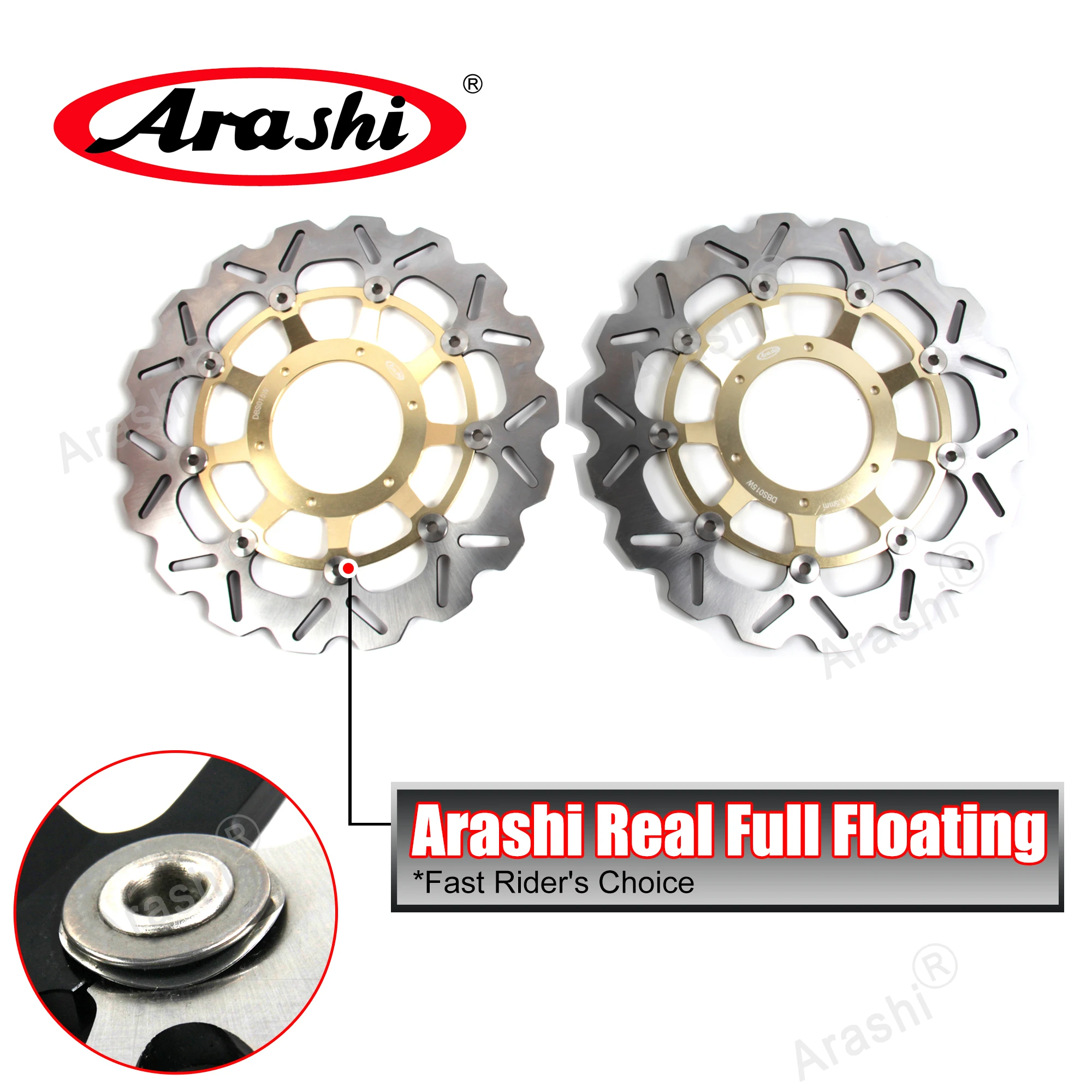 Arashi Front Brake Disc Rotors For HONDA CBR600RR 2003-2015 / CB1000R - View #8