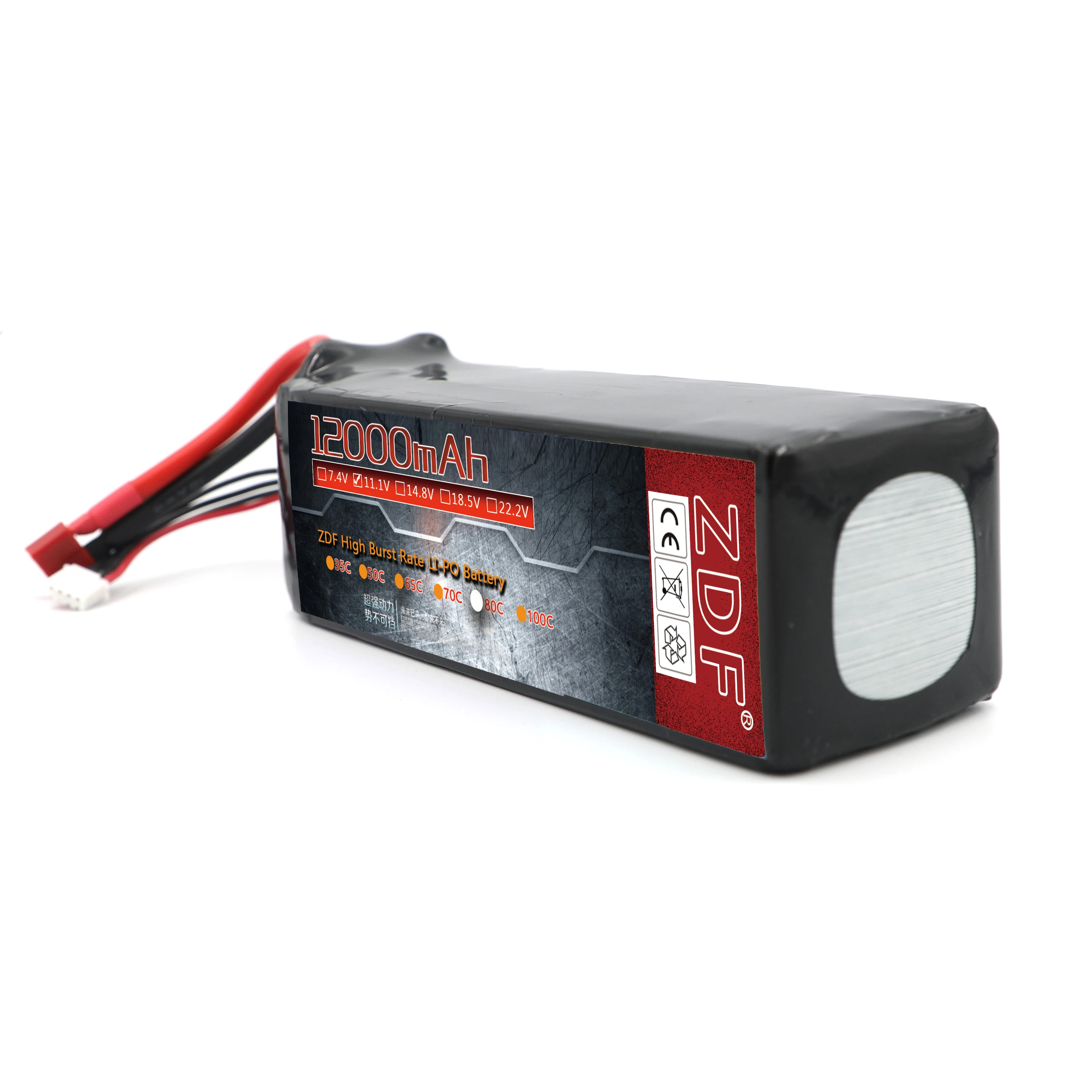 ZDF Lipo аккумулятор 3S 12000mAh 11,1 V аккумулятор 80C Аккумулятор для TRAXXAS X-MAXX 77086-4 спартанская DCB-M41