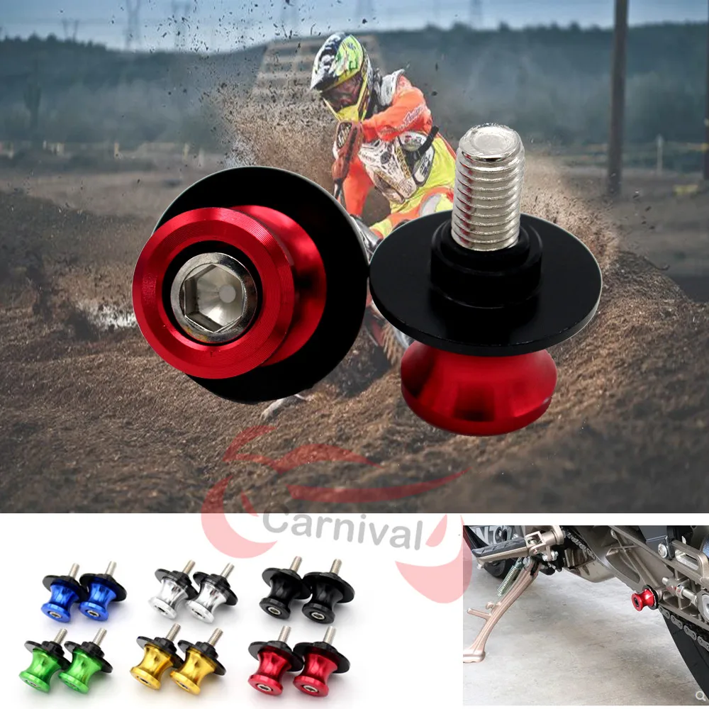 

Motorcycle accessories CNC aluminum M6 swingarm reel sliding support screw forYamaha FZ-07 MT-07 FJ-07 2014 2015 2016 2017 2018