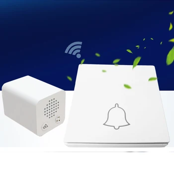 

Self-Power Wireless Door Bell Waterproof Doorbell Chime 38 Tune Song Smart Doorbells Pregnant woman Elderly emergency bell