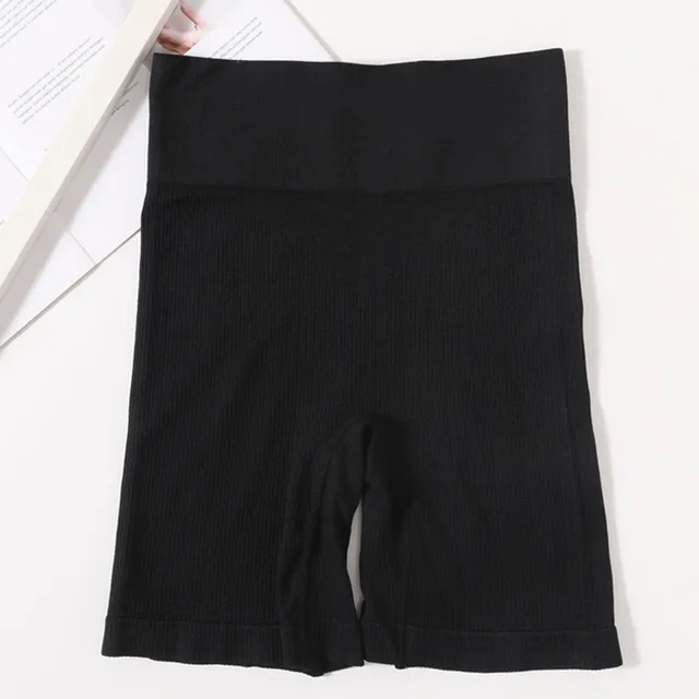 High Waist Seamless Shorts Women Hip Push Up Shorts Safety Short Pants Fitness Boxer Panty Tummy Control Underwear Underpants style3 black