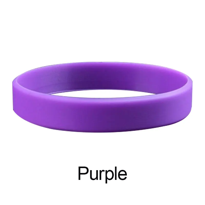 Creative New 12 Colors Fitness Power Bands Energy Bangles Men Basketball Sports Wristbands Silicone Rubber Elasticity Wristband - Цвет: Фиолетовый